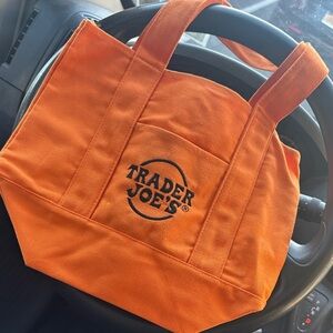 Trader Joe's Orange Tote Bag